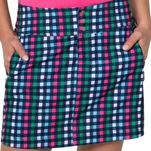 Jofit Buffalo Check SignaturePlaid Women's Skirt  Blue, Pink, Green Size 14